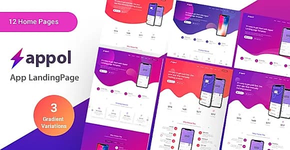 Appol - Landing Page For App