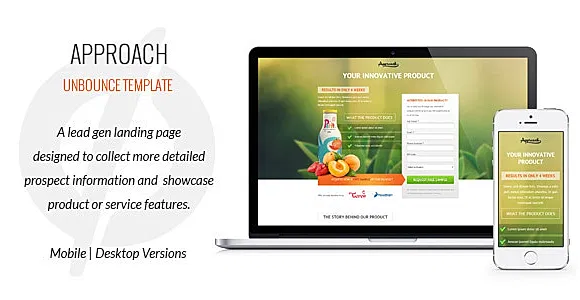 Approach - Lead Gen Unbounce Template