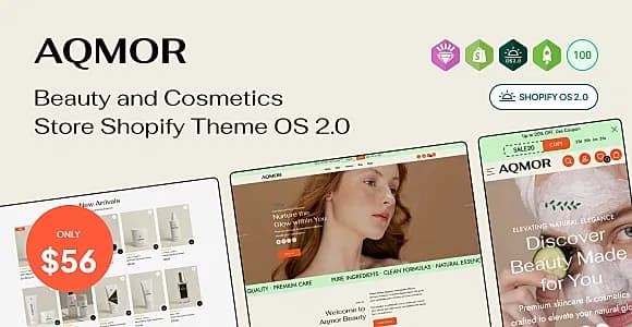 Aqmor | Beauty and Cosmetics Store Shopify Theme OS 2.0