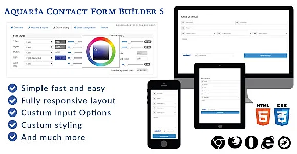 Aquaria contact form builder 5