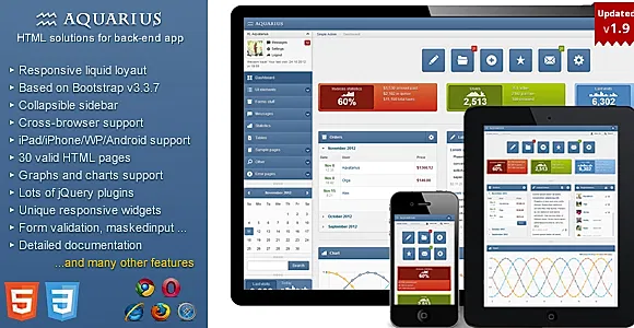 Aquarius - Responsive Admin Panel