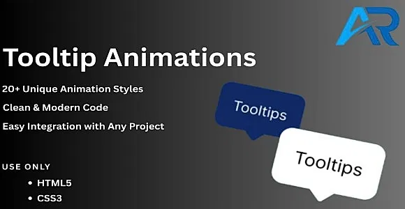 AR Tooltip – Creative CSS Tooltip Animations