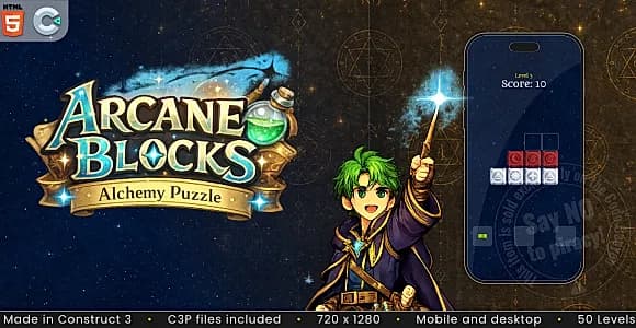 Arcane Blocks - HTML5 Puzzle Game