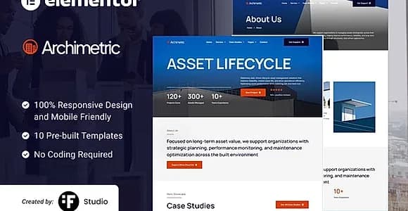 Archimetric – Asset Management Elementor Kit