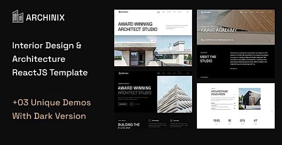 Archinix – Architecture & Interior Design React Template