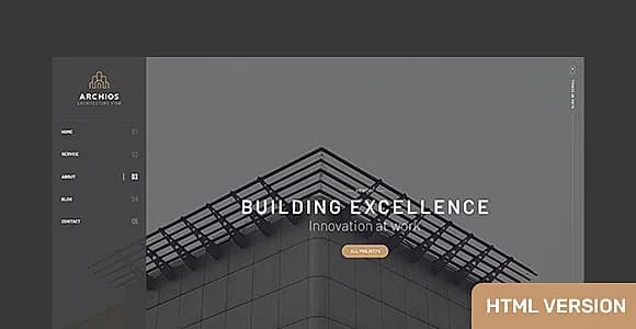 Archios - One Page Architecture HTML Template