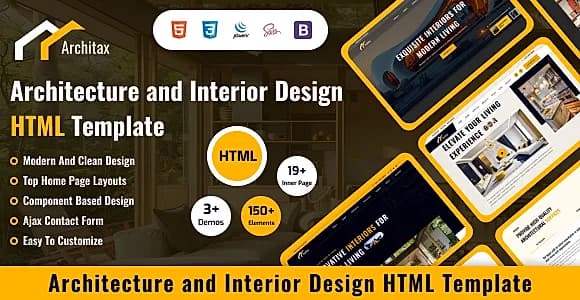 Architax - Real Estate & Interior Design HTML Template
