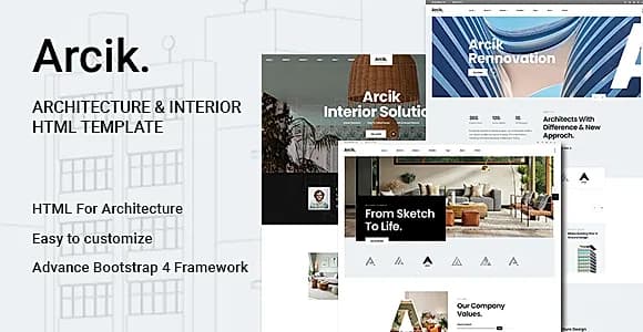 Arcik - Architecture & Interior HTML Template