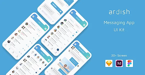 Ardish - Messaging App UI Kit