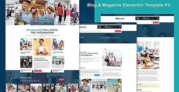 Armanee - Blog & Magazine Elementor Pro Template Kit