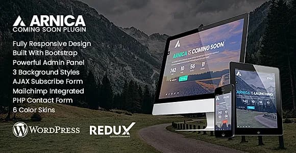 Arnica - Creative Coming Soon WordPress Plugin WordPress Plugin