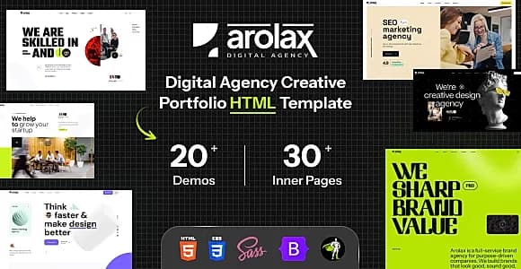 Arolax | Creative Digital Agency Template