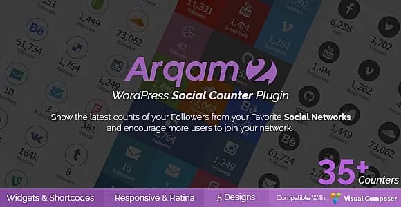 Arqam - Social Counter Plugin WordPress Plugin