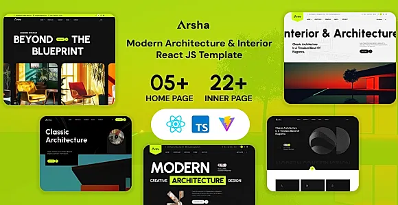 Arsha - Architecture Construction & Interior React JS Template
