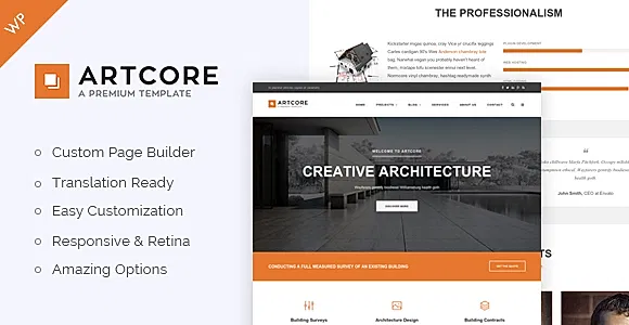 Artcore WordPress Theme