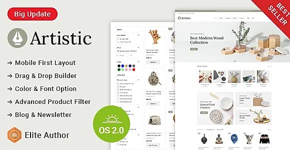 Artistic - Art & Craft Store Shopify Responsive Theme