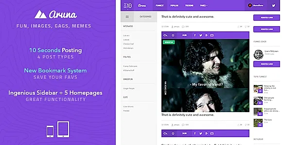 Aruna - Retina Meme / Gag / Image Sharing Template