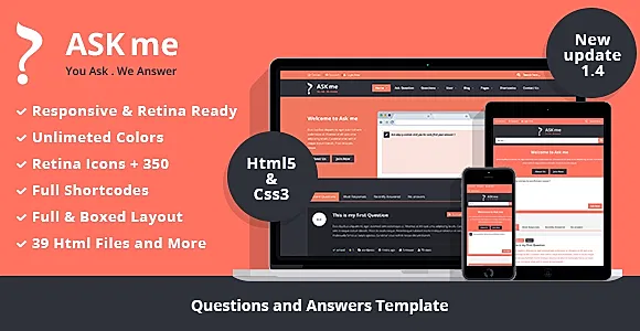 Ask me - Responsive Questions and Answers Template