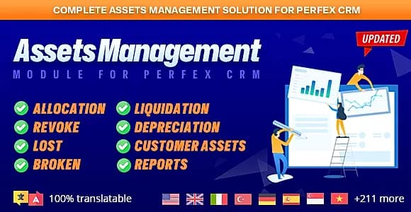 Assets Management module for Perfex CRM - Organize company and client assets