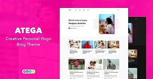Atega – Creative Personal Blog Theme for HUGO