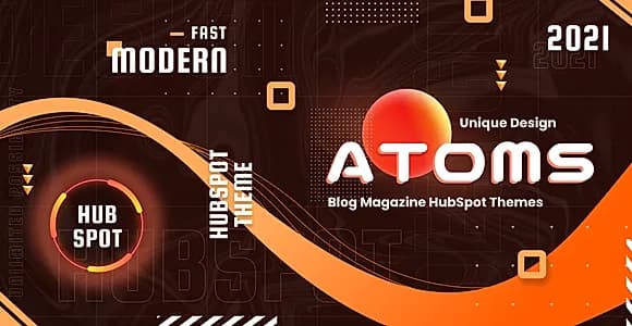 Atoms - Magazine and Blog HubSpot Theme