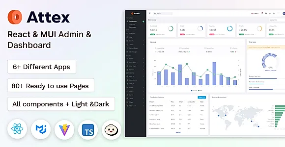Attex - React & MUI Admin & Dashboard Template