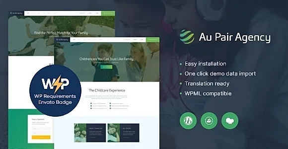 Au Pair Agency WordPress Theme
