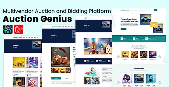 Auction Genius - Multivendor Auction and Bidding Platform