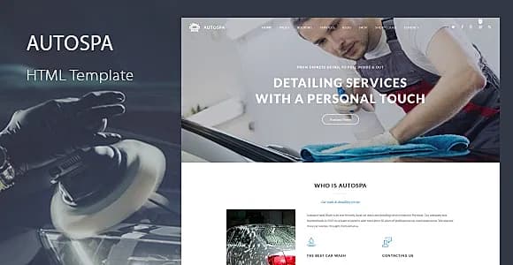 Auto Spa - Car Wash Template
