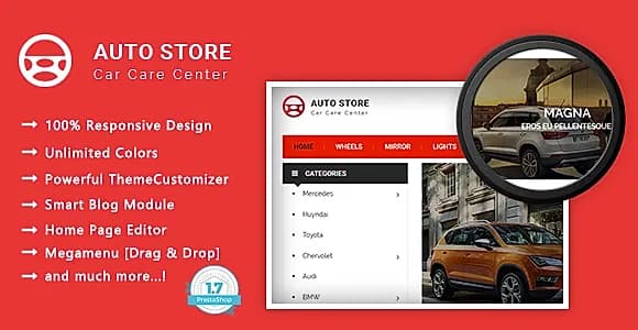 Auto Store - Carparts PrestaShop Theme