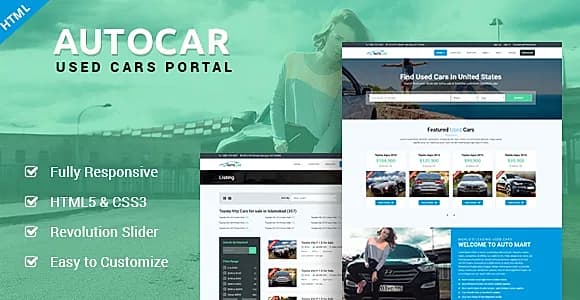 AutoCar - Online Used Cars Template