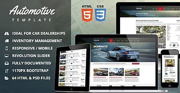 Automotive Car Dealership & Business HTML Template