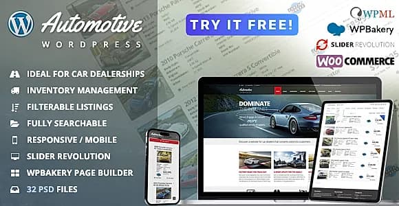 Automotive WordPress Theme