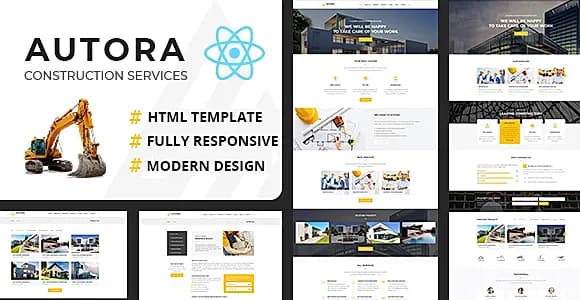 Autora - React JS Construction Business Template