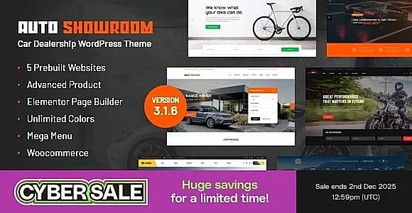 AutoShowroom WordPress Theme