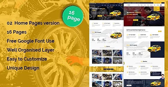 AutoWash - Car Wash & Car Repair HTML5 Responsive Template