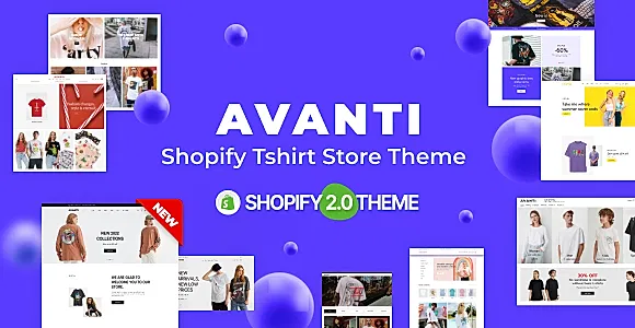 Avanti - Shopify Tshirt Store Theme