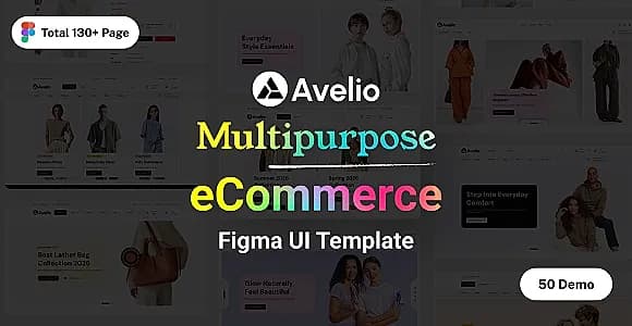 Avelio - Multipurpose eCommerce Figma UI Template