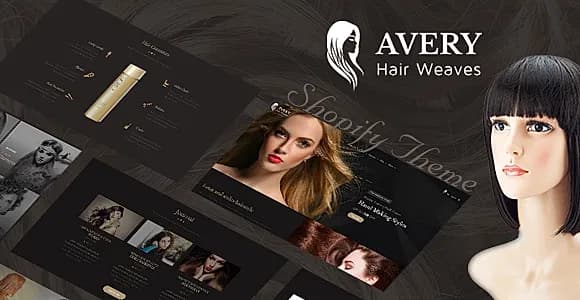 Avery | Hair Wig, Extension Shopify Theme