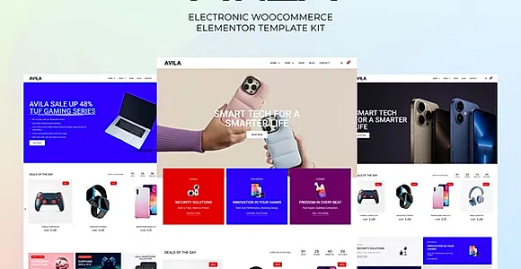 Avila - Electronic WooCommerce Elementor Pro Template Kit