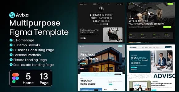 Avixa - Multipurpose Figma Template