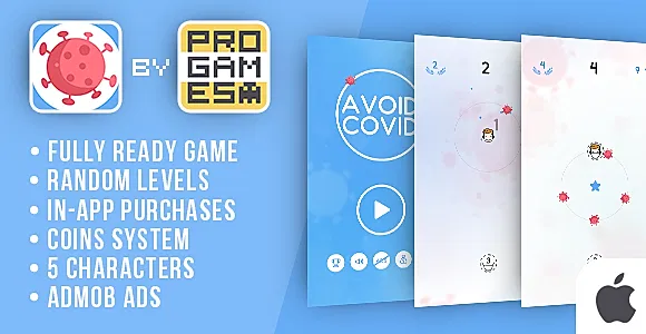 Avoid Covid (Coronavirus) - IOS game - Easy To Reskine