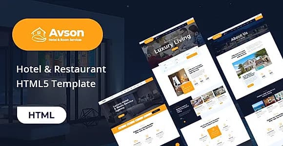 Avson - Hotel Booking HTML5 Template