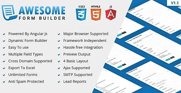 Awesome - Angular JS Form Builder