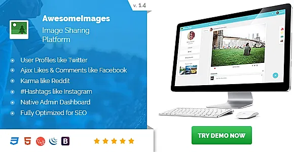 Awesome Images : Photo Sharing Platform - Supports GIFs and Social Login