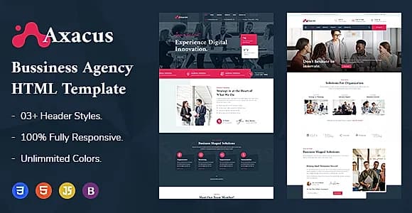 Axacus - Business Agency HTML Template