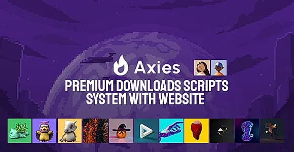Axies - Premium Downloads Scripts System with Website