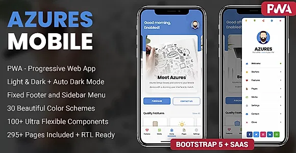 Azures Mobile Template & PWA