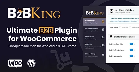B2BKing Pro WordPress Plugin