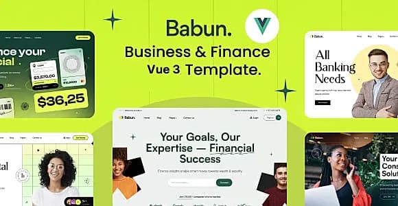 Babun - Business & Finance Responsive Vue JS Template